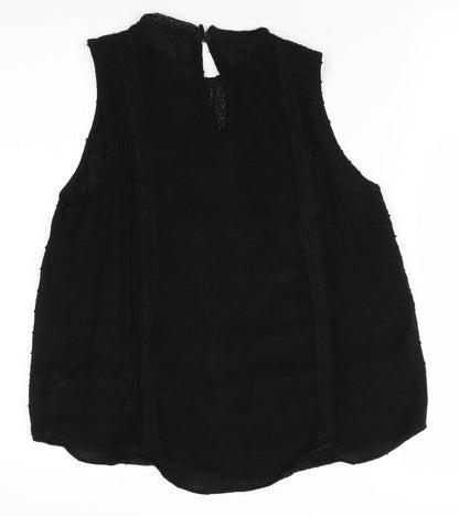 Womens UK Size XS Gap Black Basic Blouse
