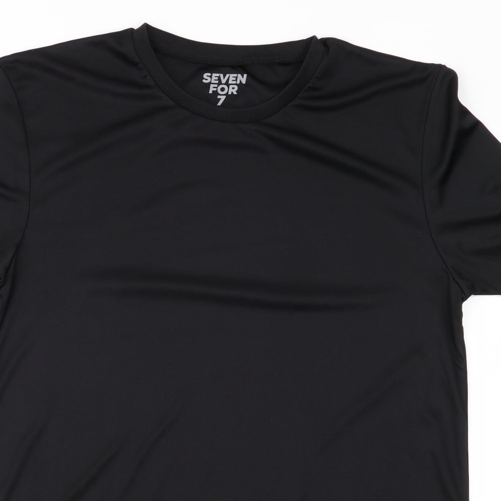 Severn For 7 Mens Black    T-Shirt Size M