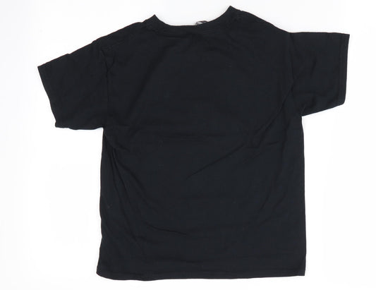Gildan Boys Black   Basic T-Shirt Size S  - Cobra Mai