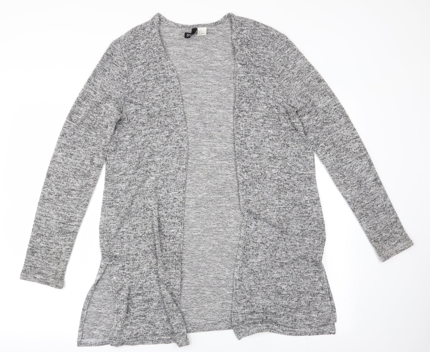 Womens UK Size S Divided Grey Cardigan Jumper