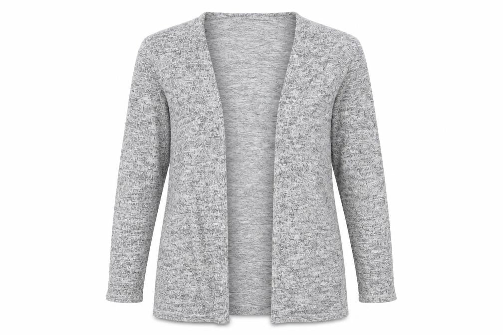 Womens UK Size S Divided Grey Cardigan Jumper