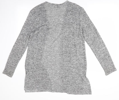 Womens UK Size S Divided Grey Cardigan Jumper