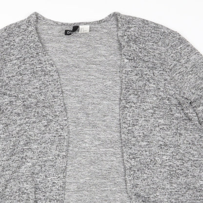 Womens UK Size S Divided Grey Cardigan Jumper