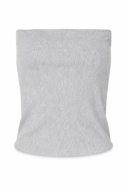 Womens UK Size S New Look Grey Cropped T-Shirt