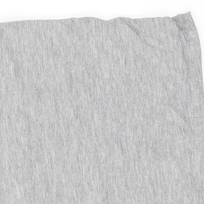 Womens UK Size S New Look Grey Cropped T-Shirt