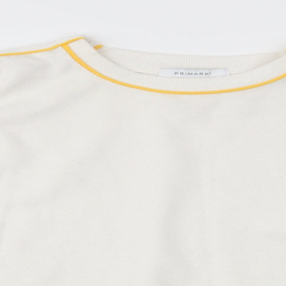 Primark Womens White   Pullover Sweatshirt Size S
