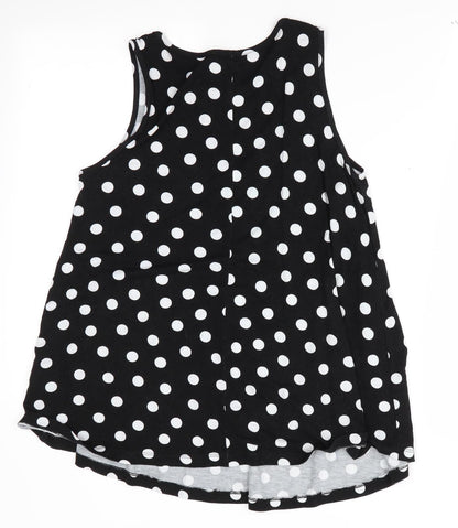 Womens UK Size 8 ASOS Black Tunic T-Shirt