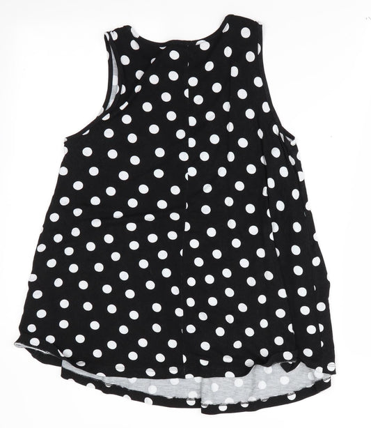 Womens UK Size 8 ASOS Black Tunic T-Shirt