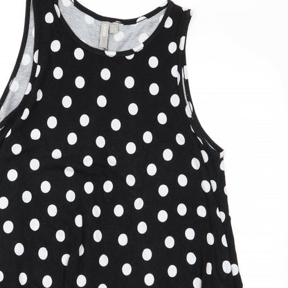 Womens UK Size 8 ASOS Black Tunic T-Shirt