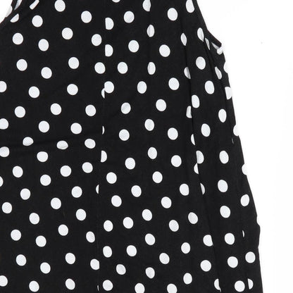 Womens UK Size 8 ASOS Black Tunic T-Shirt