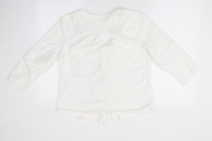 Womens UK Size  Adini Ivory Tunic Blouse