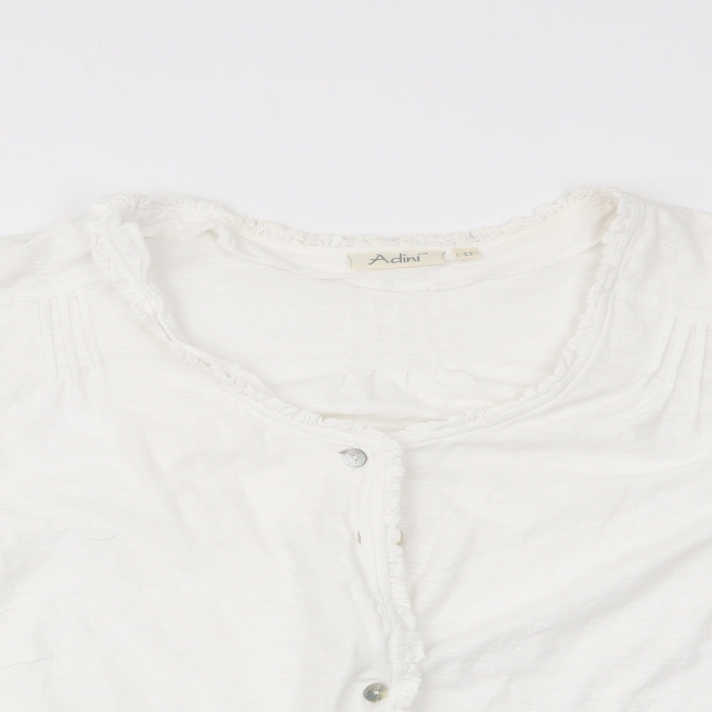 Womens UK Size  Adini Ivory Tunic Blouse