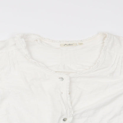 Womens UK Size  Adini Ivory Tunic Blouse