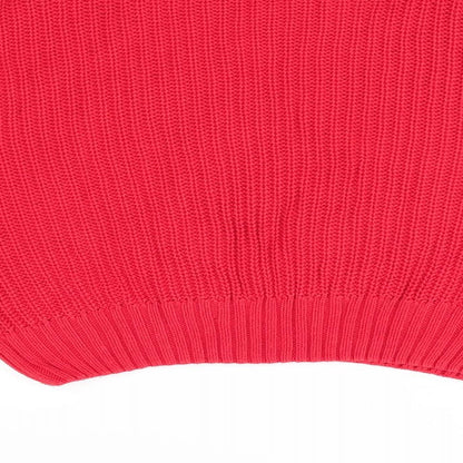 Womens UK Size 10 Divided Orange Pullover Jumper