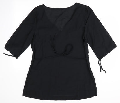 Womens UK Size  Savoir Black Tunic Blouse