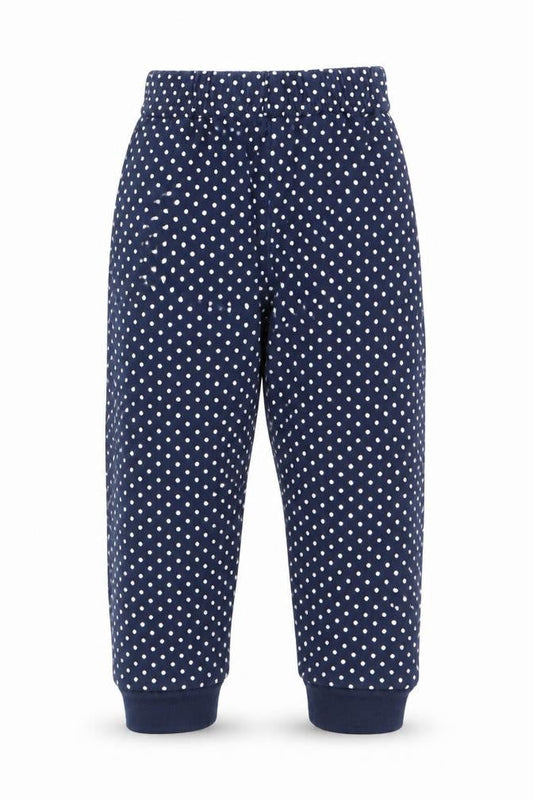 BHS Girls Blue Polka Dot   Pyjama Pants Size 12-18 Months