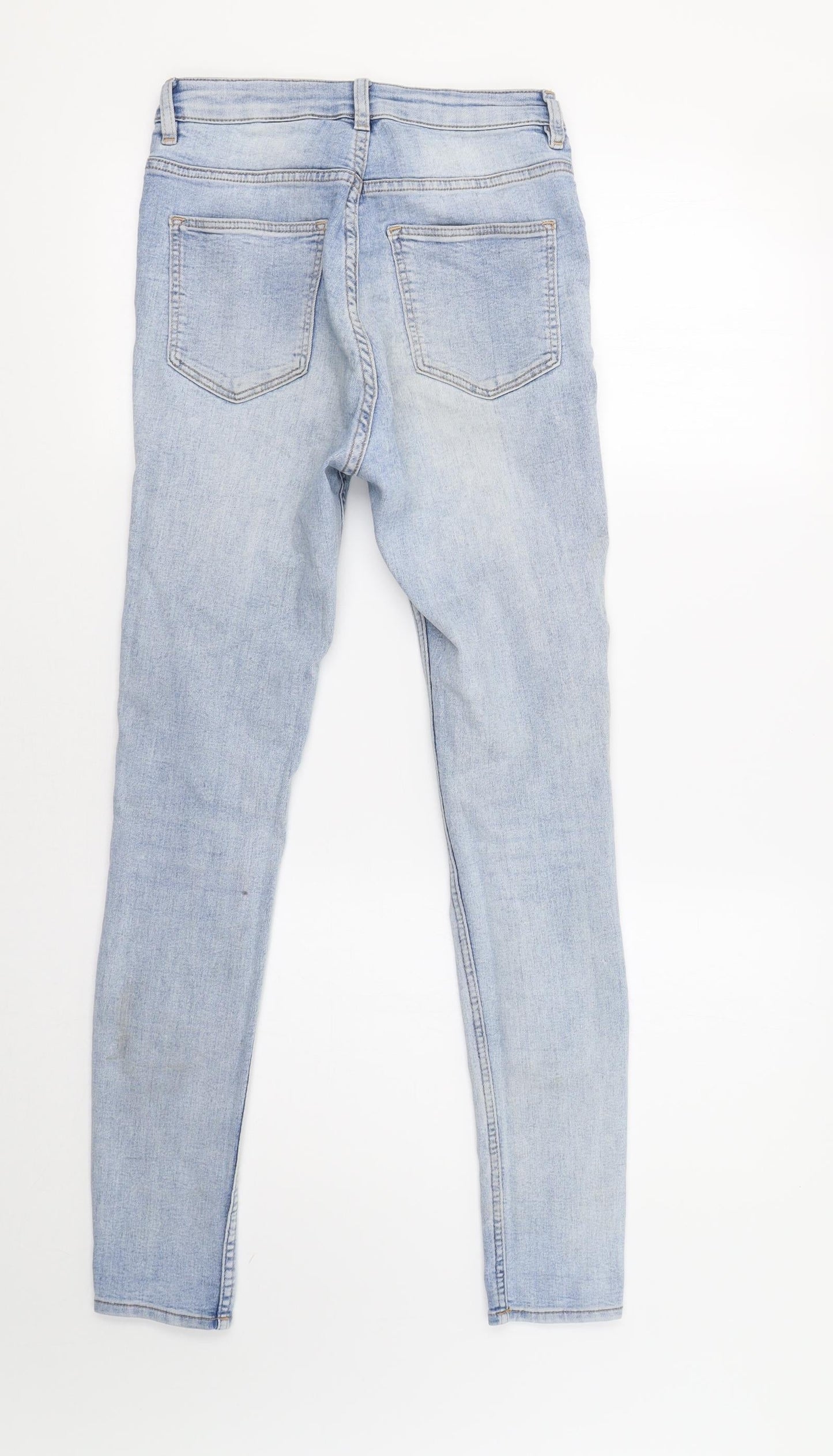 Womens UK Size 8 H&M Regular Fit Skinny Blue Jeans