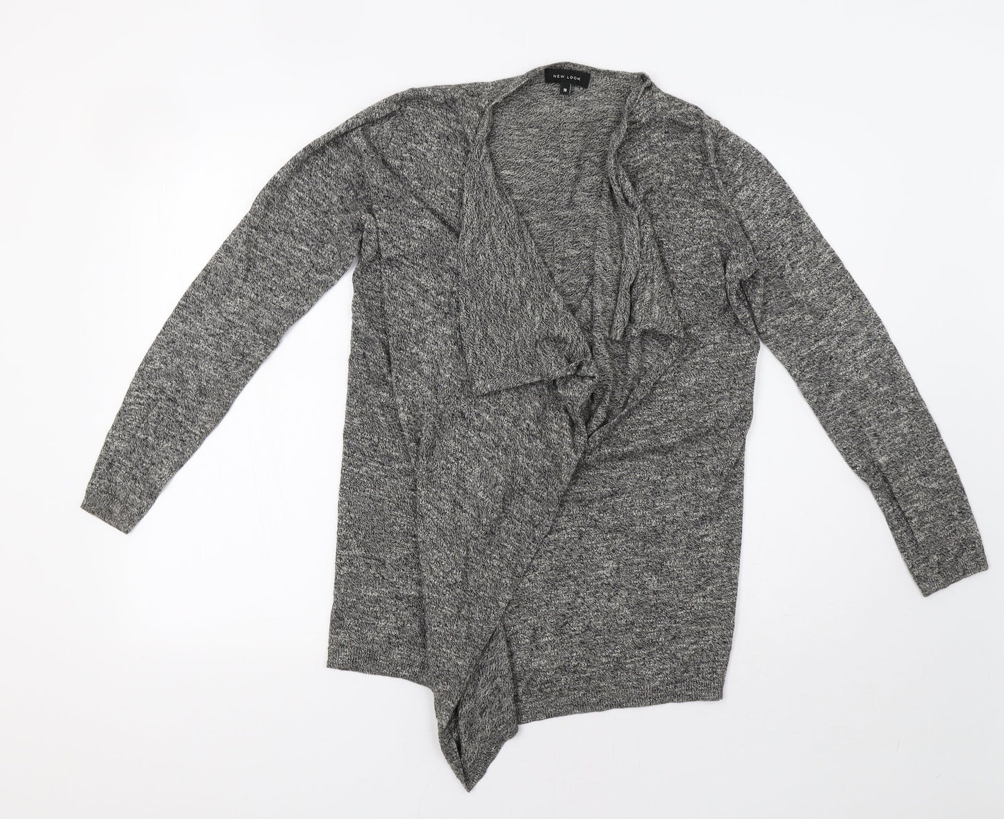 Womens UK Size 10 New Look Grey Cardigan Jumper