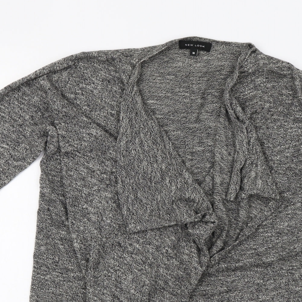 Womens UK Size 10 New Look Grey Cardigan Jumper