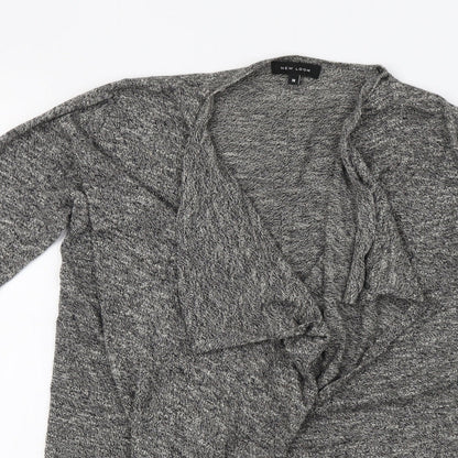 Womens UK Size 10 New Look Grey Cardigan Jumper
