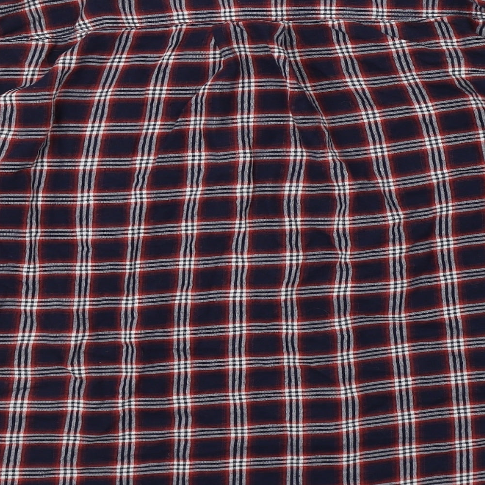 Womens UK Size 8 H&M Red Basic Button-Up