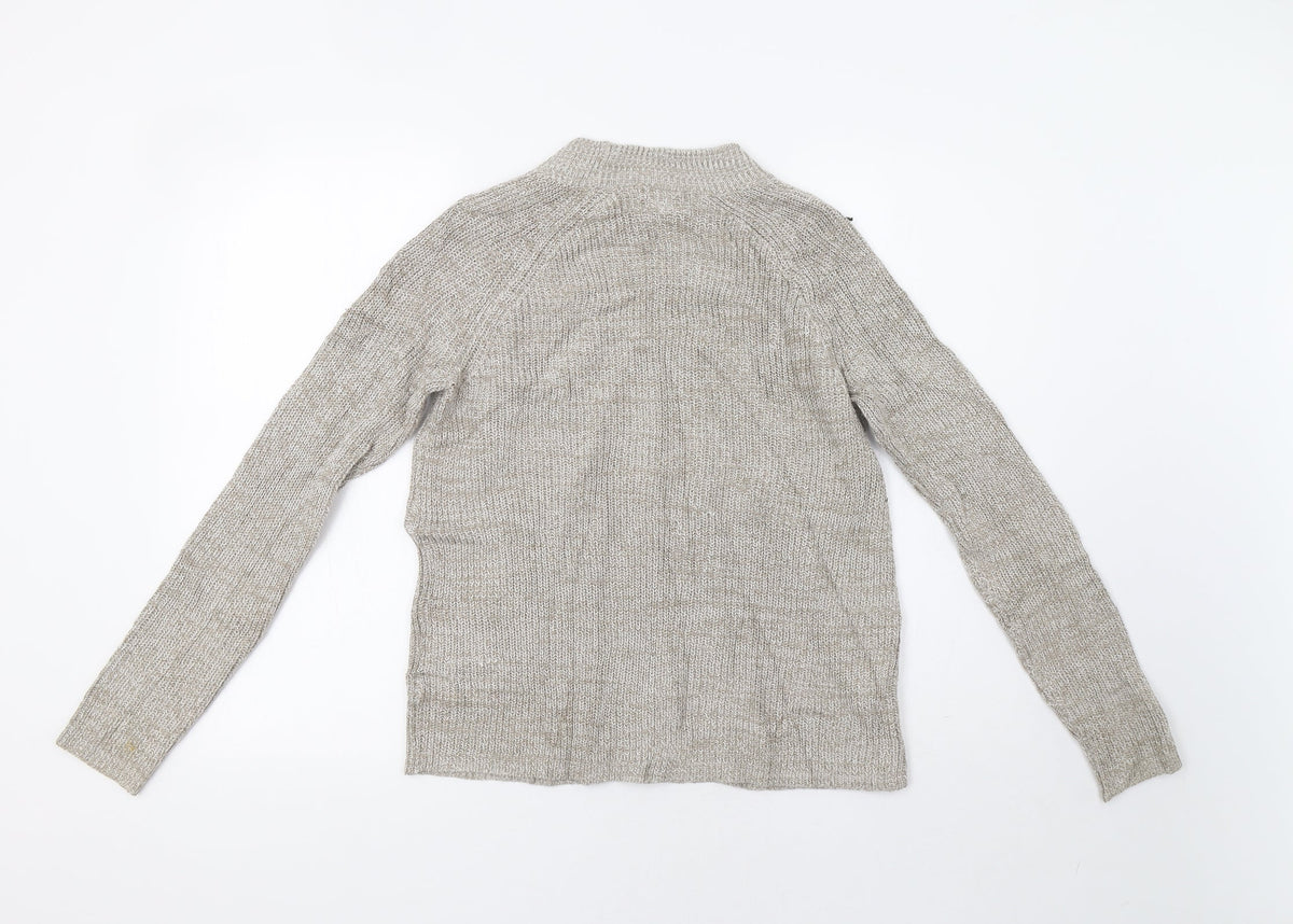 Womens UK Size S H&M Beige Pullover Jumper