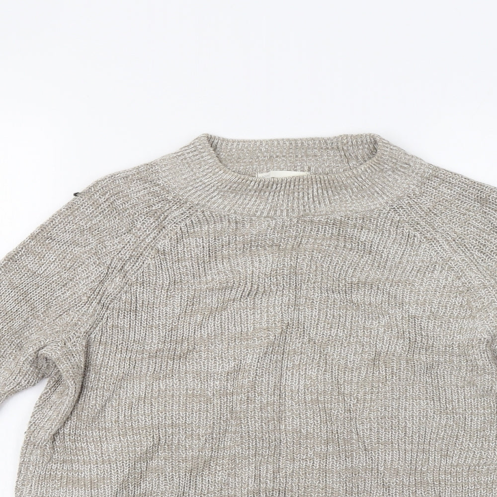Womens UK Size S H&M Beige Pullover Jumper