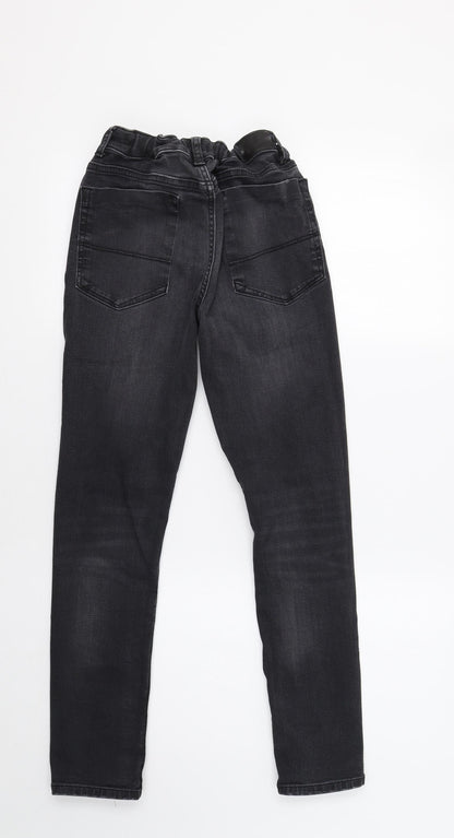 River Island Girls Black  Denim Skinny Jeans Size 12 Years