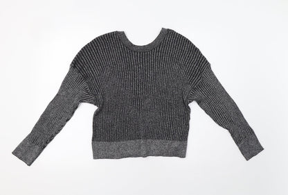 Womens UK Size 10 Topshop Grey Pullover Jumper
