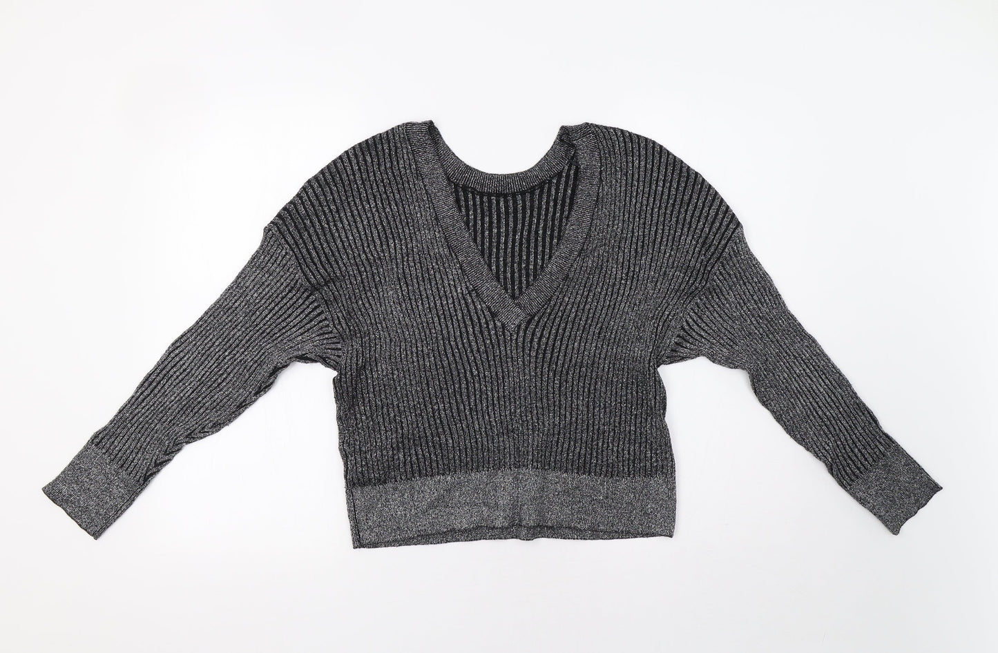 Womens UK Size 10 Topshop Grey Pullover Jumper