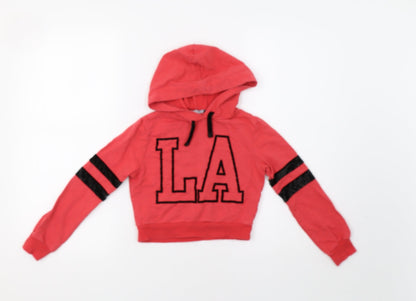 Select Girls Red   Pullover Hoodie Size 9 Years  - L.A.