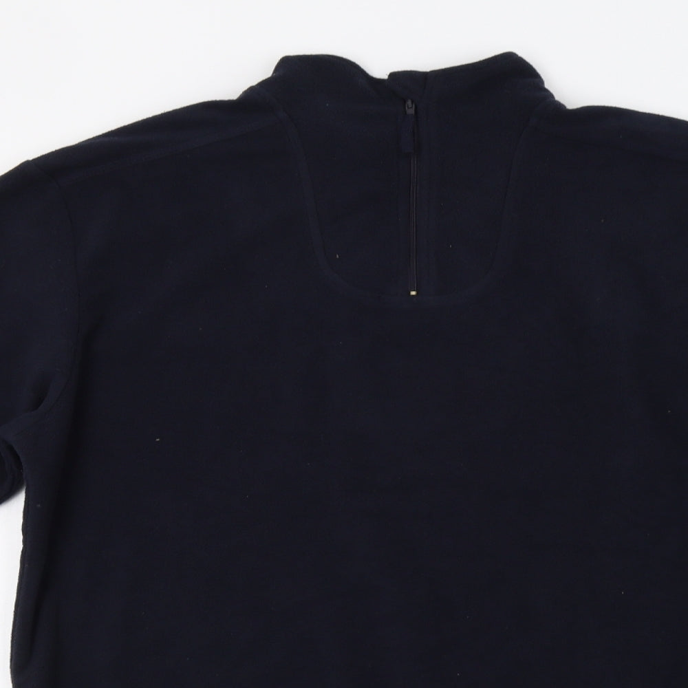 Preworn Womens Blue   Henley Hoodie Size M