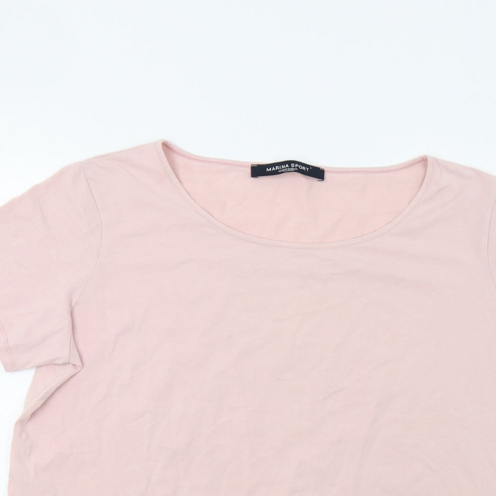 Marina Sport Womens Pink   Basic T-Shirt Size L