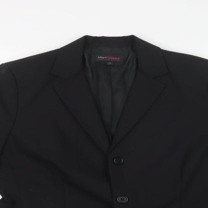 MARI PHILIPPE Womens Black   Jacket Suit Jacket Size 40