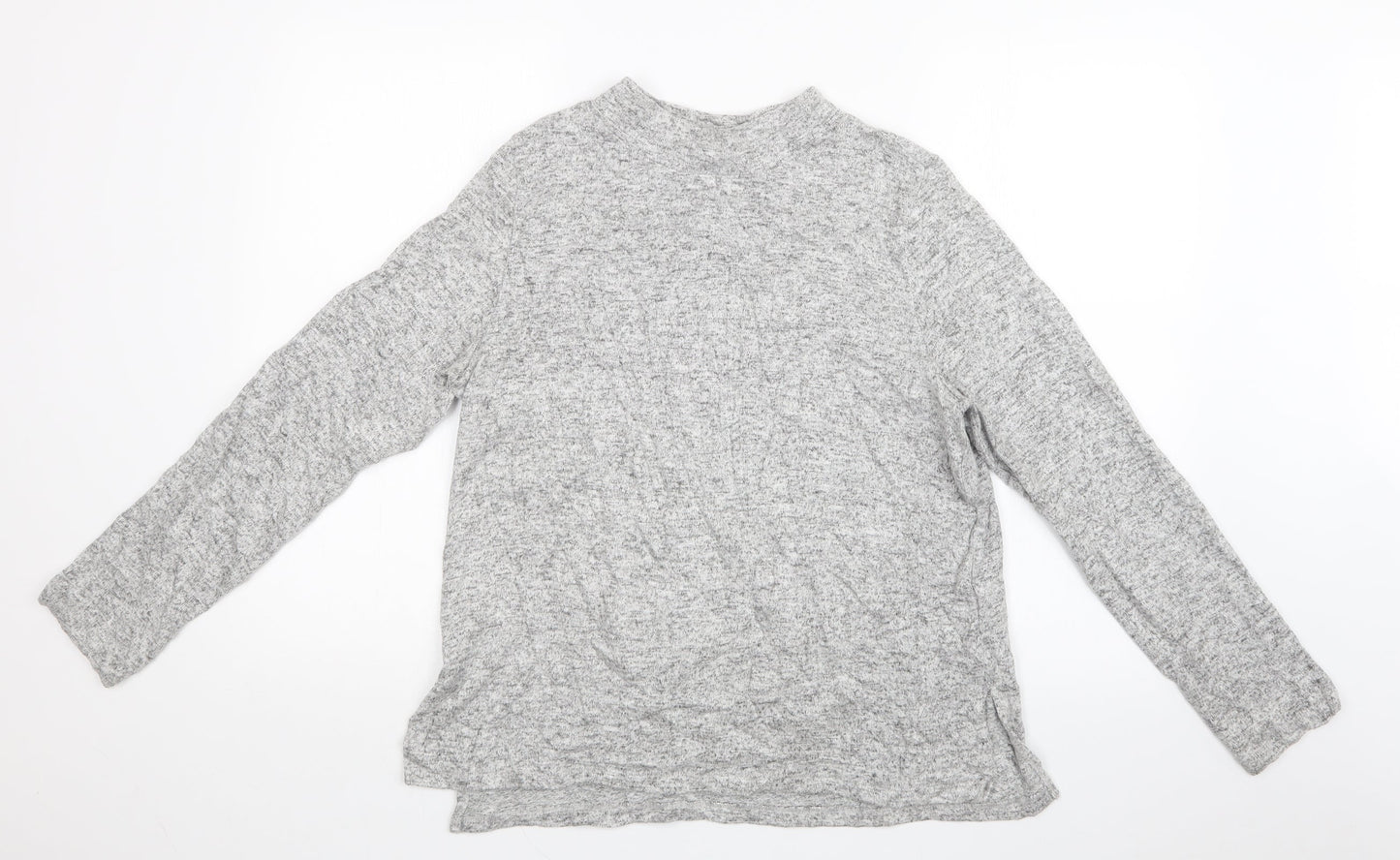 Womens UK Size M H&M Grey Basic T-Shirt