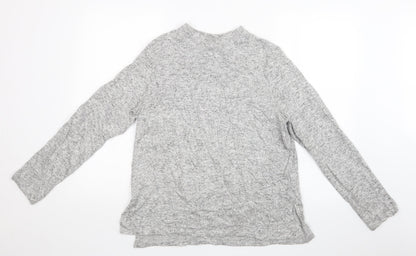 Womens UK Size M H&M Grey Basic T-Shirt