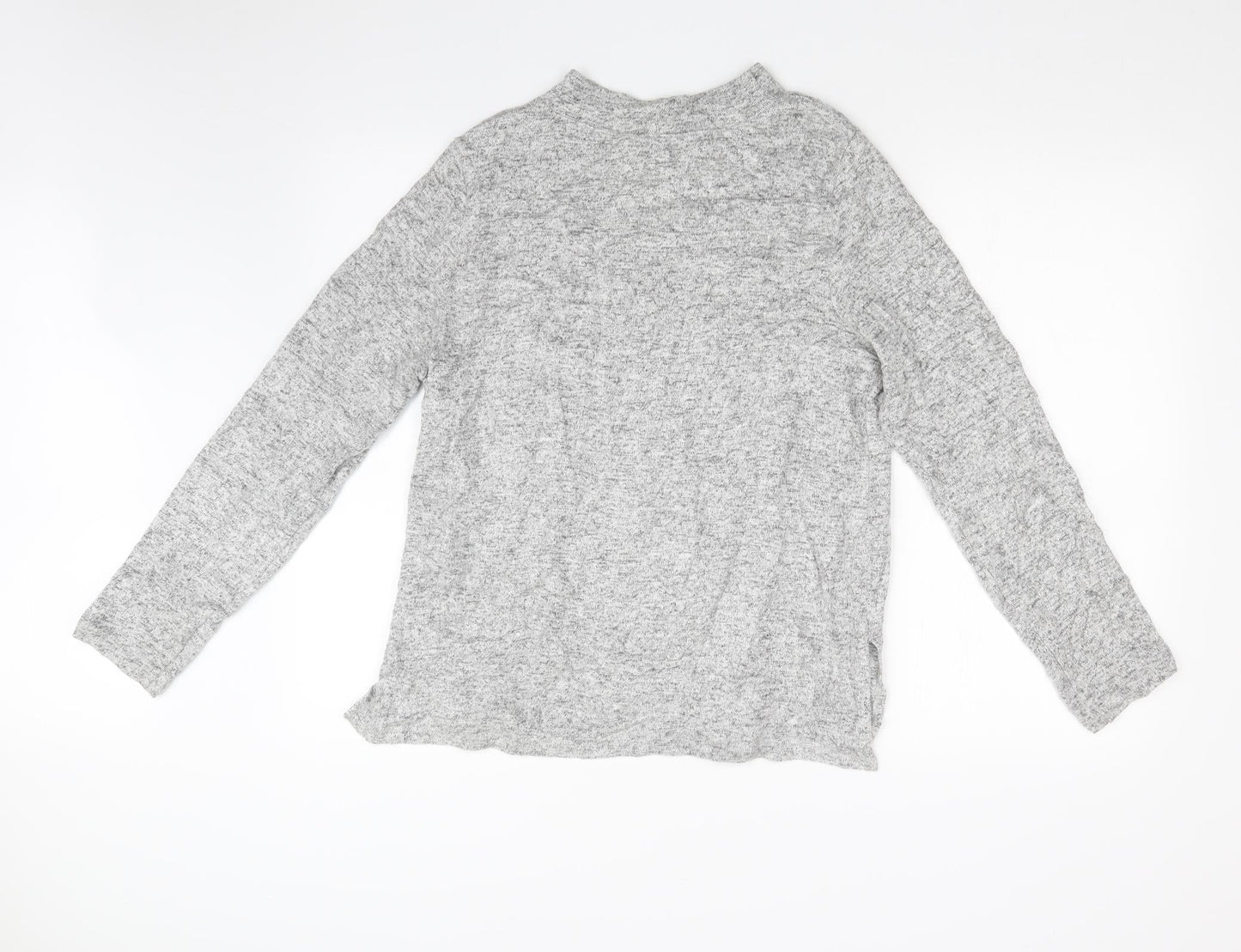 Womens UK Size M H&M Grey Basic T-Shirt