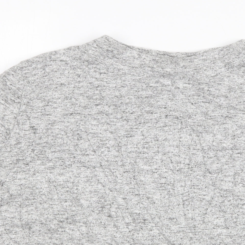 Womens UK Size M H&M Grey Basic T-Shirt