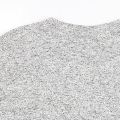 Womens UK Size M H&M Grey Basic T-Shirt