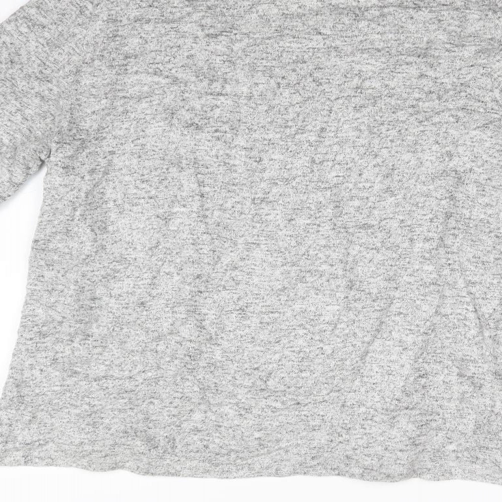 Womens UK Size M H&M Grey Basic T-Shirt
