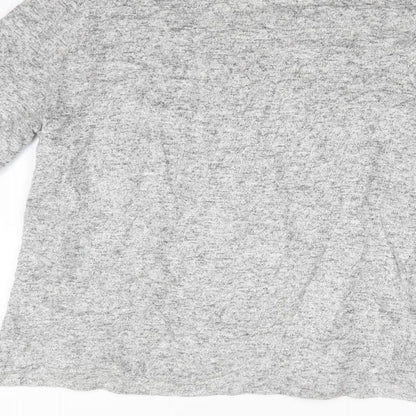 Womens UK Size M H&M Grey Basic T-Shirt