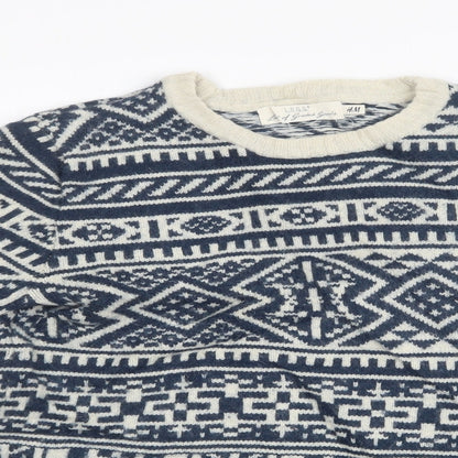 Mens UK Size  H&M Multicoloured Pullover Sweatshirt