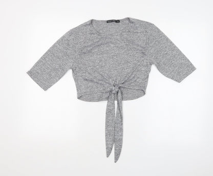 I SAW IT FIRST Womens Grey   Basic T-Shirt Size S