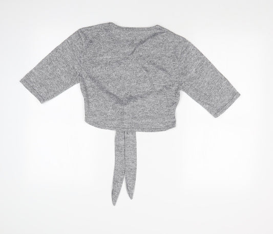 I SAW IT FIRST Womens Grey   Basic T-Shirt Size S