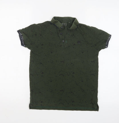 NEXT Boys Green Geometric  Basic Polo Size 10 Years