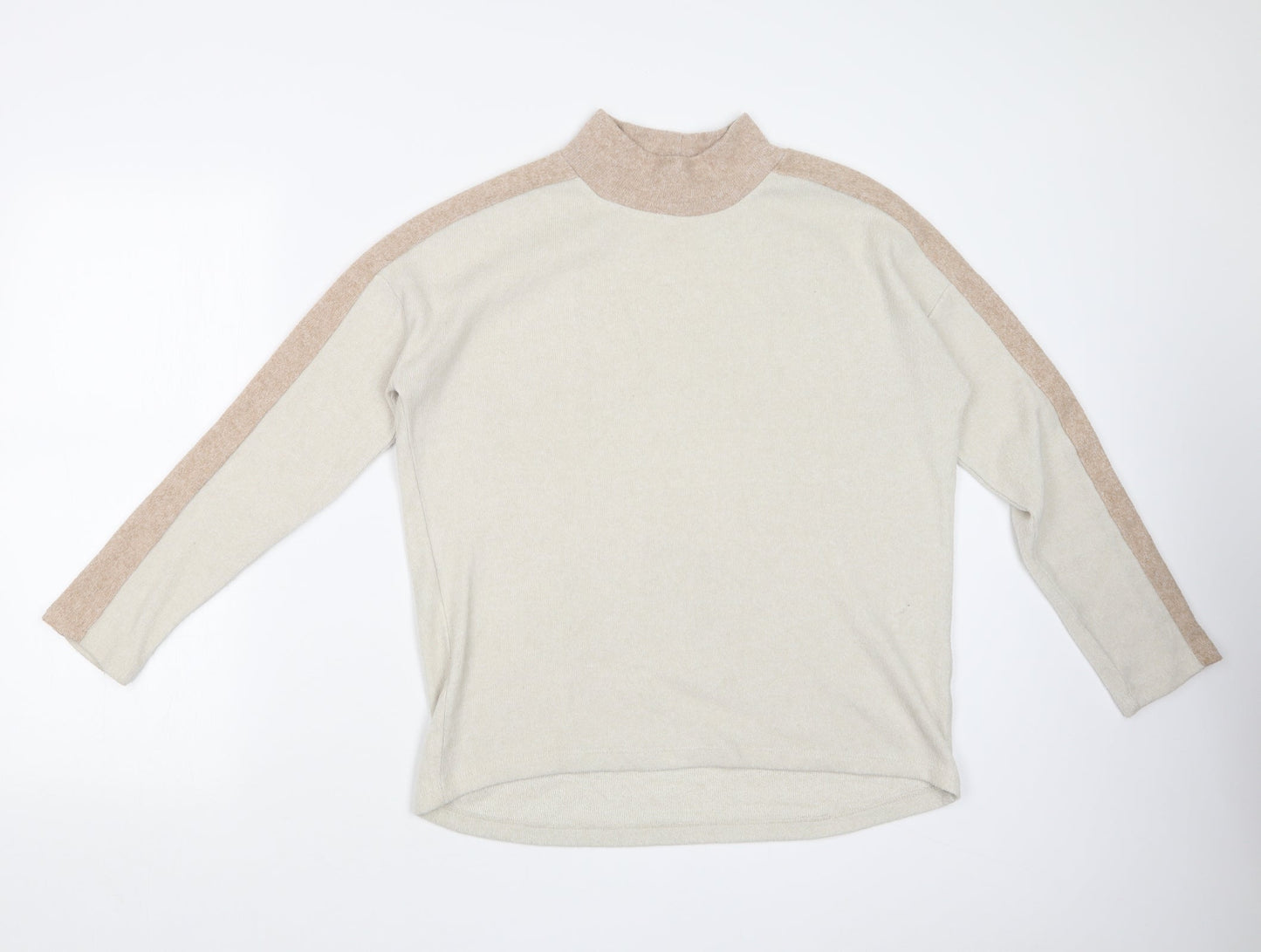 Womens UK Size 8 TU Beige Basic T-Shirt