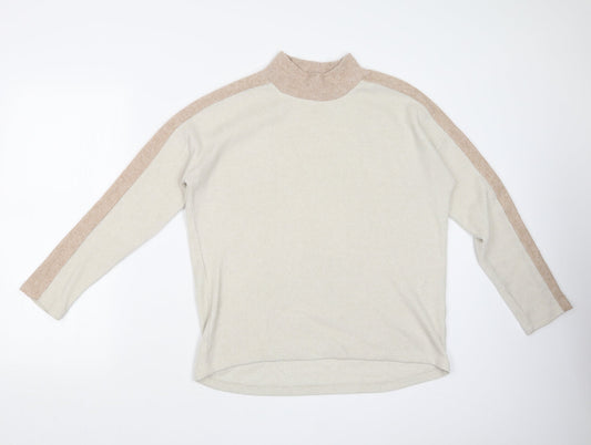 Womens UK Size 8 TU Beige Basic T-Shirt