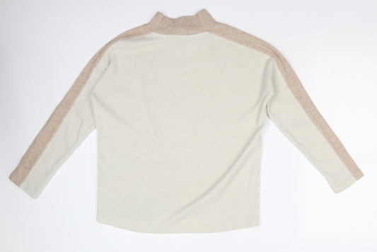 Womens UK Size 8 TU Beige Basic T-Shirt