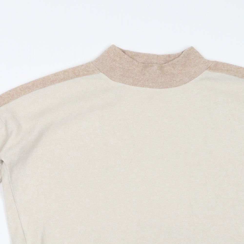 Womens UK Size 8 TU Beige Basic T-Shirt