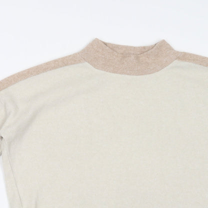 Womens UK Size 8 TU Beige Basic T-Shirt